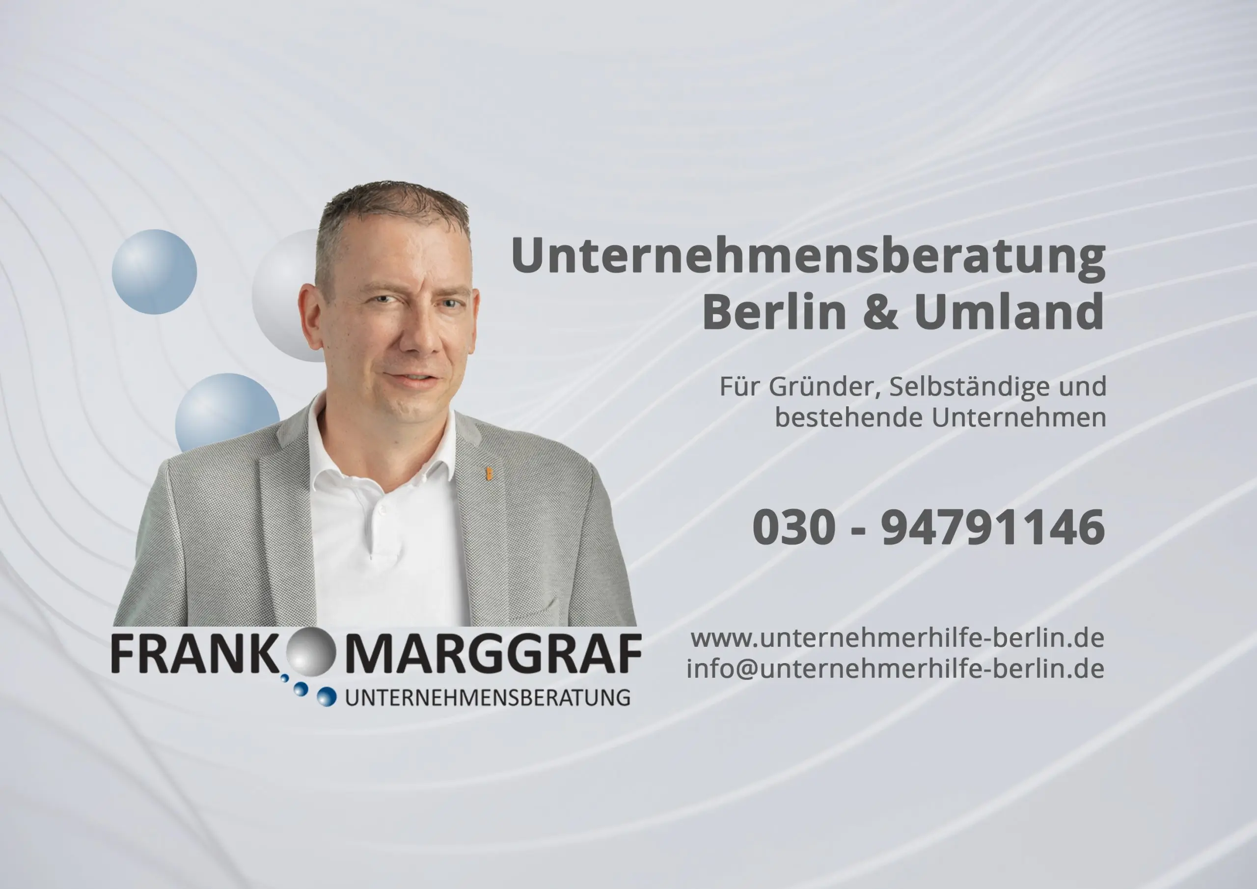 Frank Marggraf Unternehmensberatung Berlin & Brandenburg für Gründer, Selbständige und bestehende Unternehmen
